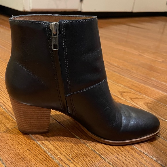 Madewell The Rosie ankle boot in black leather 8.5 - Picture 1 of 9